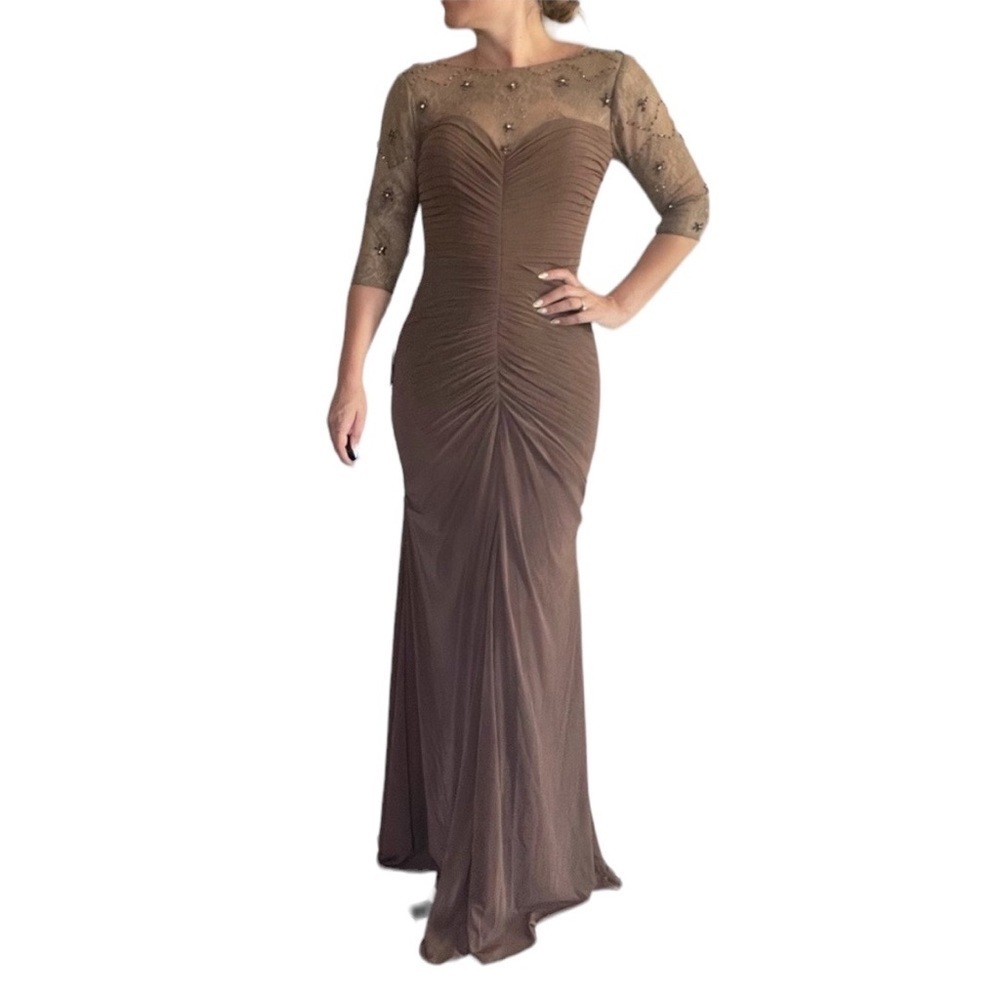 Jovani Evening Gown Taupe